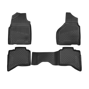 Dodge Ram 3500 Floor Mats - Omac - Rubber TPE - Black - '12-'18